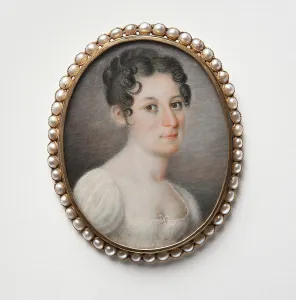 Unknown young lady, c1800. Creator: Johan Gustaf Hofvenskold