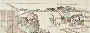Unloading Bonito for Market, between circa 1802 and circa 1804. Creator: Hokusai