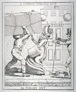 Unaware Prints: An Unlucky Hit, 1821. Artist: Richard