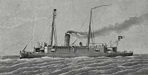 Armstrong And Company Prints: Unprotected cruiser Arturo Prat, 1883