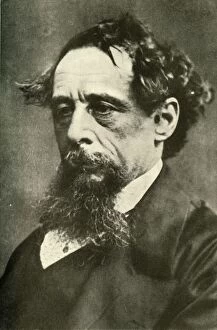 Charles Dickens Collection: An Unpublished Photograph of Dickens, 1869, (1910). Creator: Robert White Thrupp