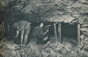 Risk Prints: Unselfconscious Heroes Who Toil in Dangers Face, c1935