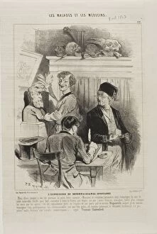 French Text Gallery: The Unsolicited Expression of Gratitude (plate 22), 1843. Creator: Charles Emile Jacque