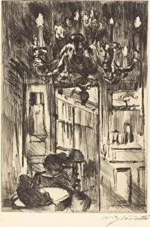 Chandeliers Gallery: Unter dem Kronleuchter (Under the Chandelier), 1916. Creator: Lovis Corinth