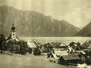Spire Prints: Unterach am Attersee, Upper Austria, c1935. Creator: Unknown