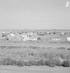 Tents Prints: Untitled, between 1935 and 1942. Creator: Dorothea Lange