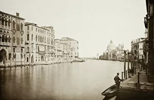 Street Scene Collection: Untitled (67), c. 1890. [Grand Canal, Venice]. Creator: Unknown