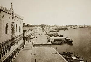 Untitled (89), c. 1890. [Doge's Palace and Grand Canal, Venice]. Creator: Unknown