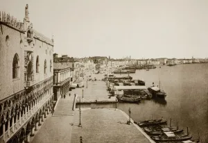 Ferdinando Ongania Prints: Untitled (89), c. 1890. [Doges Palace and Grand Canal, Venice]. Creator: Unknown
