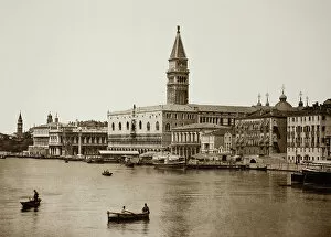 Campanile Collection: Untitled (99), c. 1890. [Doges Palace and Grand Canal, Venice]. Creator: Unknown