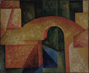 Amadeo De 1887 1918 Prints: Untitled (Bridge), 1914. Creator: Souza-Cardoso, Amadeo de (1887-1918)