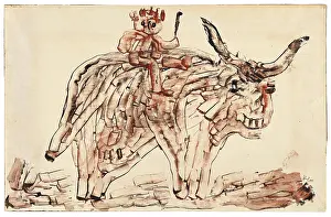 Tempera On Paper Prints: Untitled, c1933. Creator: Klee, Paul (1879-1940)