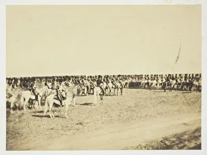 Gray Gustave Le Prints: Untitled [cavalry], 1857. Creator: Gustave Le Gray