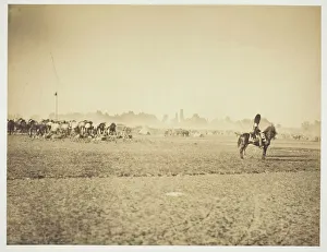 Untitled [cavalry], 1857. Creator: Gustave Le Gray