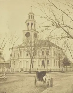 Belvedere Collection: Untitled (church exterior), 1830 / 88. Creator: W. N. Hobbs