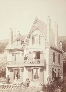 Bayard Hippolyte Prints: Untitled (Family Portrait-People With House)