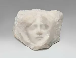 Innocent Gallery: Untitled (Female Head), c. 1890-1920. Creator: Edouard Fortiny