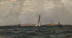 Yachts Prints: Untitled (Harbor Scene), n. d. Creator: Unknown