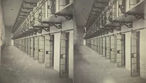Prison Gallery: Untitled [interior of a prison, 1875 / 99. Creator: Unknown