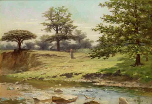 Richard Buckner Gruelle Prints: Untitled Landscape, 1893. Creator: Richard Gruelle