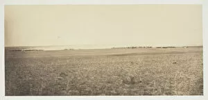 Camp De Mourmelon Collection: Untitled [manoeuvres], 1857. Creator: Gustave Le Gray