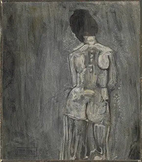 Dada Prints: Untitled (Nude from the Back), 1902. Creator: Klee, Paul (1879-1940)