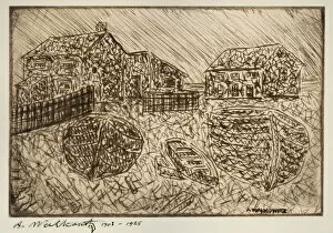 Fishing Village Gallery: Untitled (One Of Six Prints), 1903-1925. Creator: Abraham Walkowitz