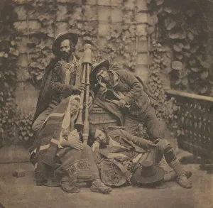 Unidentified Photographer Prints: Untitled (Pifferari), c. 1851-1855. Creator: Unidentified Photographer