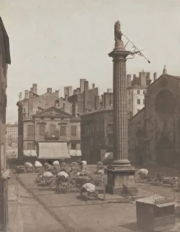 Untitled (Place des Cordeliers), c. 1852-1853. Creator: Louis-Antoine Froissart (French