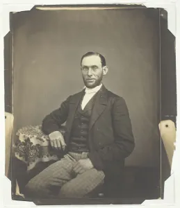 Untitled [portrait of a bearded man], 1850 / 59. Creator: Oliver H. Willard