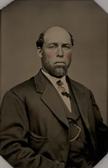 Tintype Prints: Untitled (Portrait of a Man), 1880. Creator: Unknown