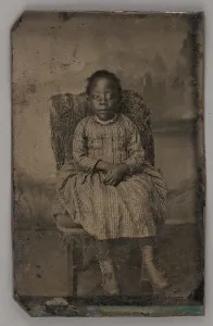 Untitled (Portrait of a Seated Girl), 1880. Creator: Unknown Untitled (Portrait of a Seated Girl), 1880. Creator: Unknown