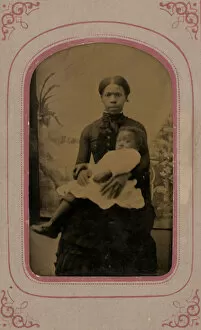Untitled (Portrait of a Woman Holding a Baby), 1860s. Creator: Unknown