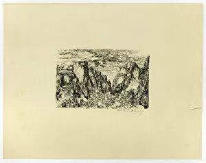 Caesar Collection: Untitled (possibly Caesar and His Legions), c. 1881. Creator: Rodolphe Bresdin