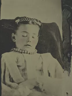 Untitled (postmortem portrait of a child), c. 1870. Creator: Unknown