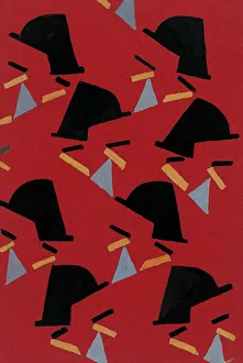 Untitled (Textile design no II), c1925. Creator: Frances Hodgkins
