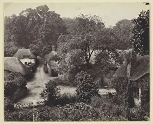 Bedford Francis Prints: Untitled [thatched cottages], 1860 / 94. Creator: Francis Bedford