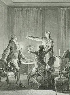 Duclos Antoine Jean Prints: Untitled (The Quarrel), 1777. Creator: Antoine Jean Duclos