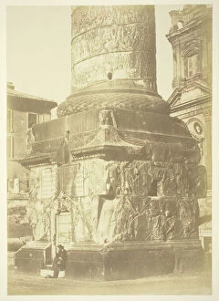 Albumen Print From And Gallery: Untitled (Trajans Column, Base), c. 1857. Creator: Robert MacPherson