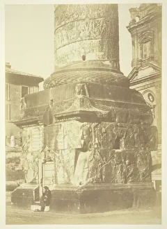 Forum Prints: Untitled (Trajans Column, Base), c. 1857. Creator: Robert MacPherson