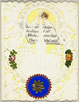 Typeface Gallery: Untitled Valentine (Church), 1850 / 55. Creator: George Kershaw