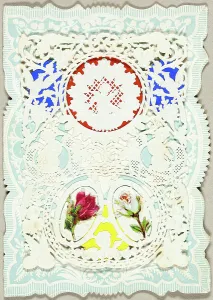 St Valentines Day Prints: Untitled Valentine (Flowers and Putti), 1850/70. Creator: Mullord Brothers