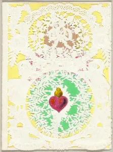 Heart Shape Prints: Untitled Valentine (Heart on Fire), 1850 / 59. Creator: John Windsor