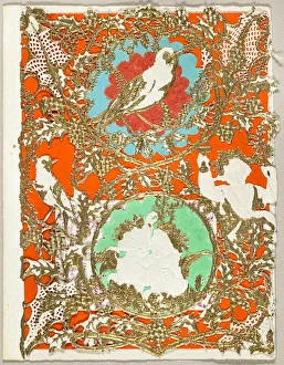 Untitled Valentine (Putti and Birds), 1860 / 69. Creator: Thomas Wood
