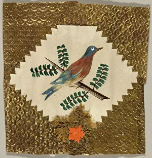 Robin Prints: Untitled Valentine (Robin on a Branch), n.d. Creator: Unknown