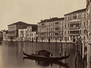 Untitled (Venetian Gondola), late 19th Century. Creator: Unidentified Photographer Untitled (Venetian Gondola), late 19th Century. Creator: Unidentified Photographer
