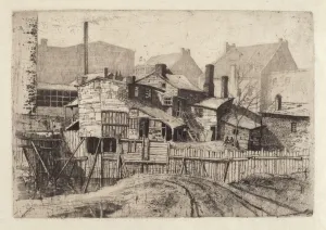 Untitled (Wooden House in City), 1880s. Creator: Charles Frederick William Mielatz Untitled (Wooden House in City), 1880s. Creator: Charles Frederick William Mielatz