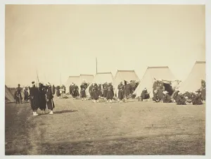 Untitled [Zouaves], 1857. Creator: Gustave Le Gray