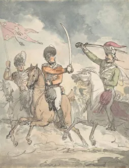 Broadsword Prints: Unused study for a plate to Hungarian and Highland Broadsword Exercise Feb