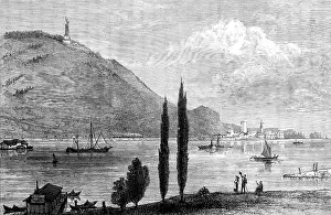 Wilhelm Friedrich Ludwig Prints: Unveiling the German National Monument at Rudesheim: the Monument
